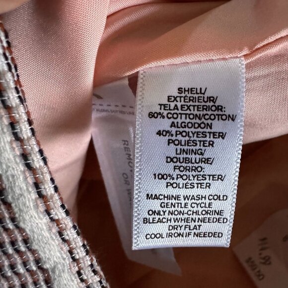 Ann Taylor Loft Skirt Womens 8 NEW A Line Woven Preppy Academia Tweed Retro 70s‎ - Picture 4 of 7